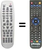 Télécommande équivalente Daewoo SD7200