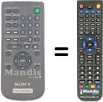 Télécommande équivalente RMT-D182A