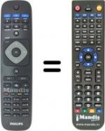 Télécommande équivalente Philips 40HFL2829T/12