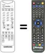 Télécommande équivalente AA59-10032T