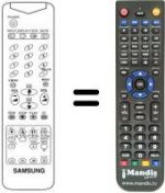 Télécommande équivalente AA59-10075C