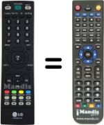 Télécommande équivalente LG 22LS4D