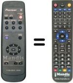 Télécommande équivalente Pioneer AXD1459