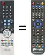 Télécommande équivalente Samsung LE32R86WDX/XEU