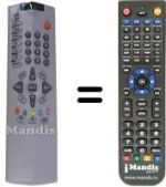 Télécommande équivalente Akai CTB32PK8A