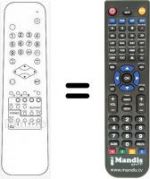 Télécommande équivalente RC613311
