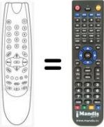 Télécommande équivalente RCM-A