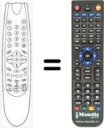 Télécommande équivalente Beko YG1187F