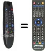 Télécommande équivalente Beko 6ZK187