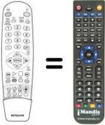 Télécommande équivalente Hitachi CL2848TAN