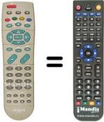 Télécommande équivalente Hitachi 32PD2100