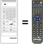Télécommande équivalente Hitachi CST2075