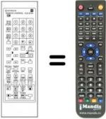 Télécommande équivalente Hitachi CPT2828VT