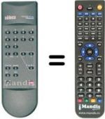 Télécommande équivalente Seleco 17SM622HRD