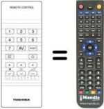 Télécommande équivalente CT-923