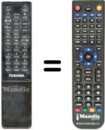 Télécommande équivalente Toshiba 2503SF