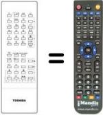 Télécommande équivalente Toshiba CT-9296