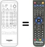 Télécommande équivalente Toshiba CT-9673