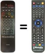 Télécommande équivalente CT-9712
