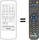 Télécommande équivalente Toshiba 1480RD