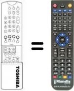 Télécommande équivalente Toshiba 2330-6234