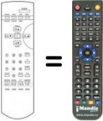 Télécommande équivalente Goodmans 2195T