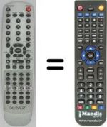 Télécommande équivalente Denver TVD-2104