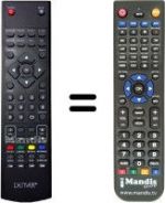 Télécommande équivalente Denver LED-5569T2CS