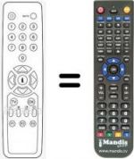 Télécommande équivalente RC211