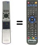 Télécommande équivalente Daewoo R-50K18