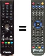 Télécommande équivalente Finlux FX46882