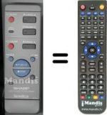 Télécommande équivalente Sharp VC-MH69GM