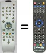 Télécommande équivalente TP 120 C