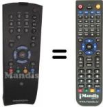 Télécommande équivalente Saba TELE PILOT 760S