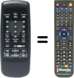 Télécommande équivalente Grundig GV6400HI-FI