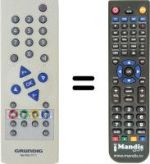 Télécommande équivalente Philips TP 751 C