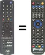 Télécommande équivalente JVC LT-42DA9BJ