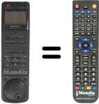 Télécommande équivalente Hitachi 5615141