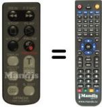 Télécommande équivalente Hitachi HL10421
