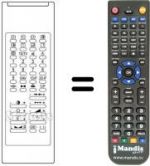 Télécommande équivalente Melectronic PP5500