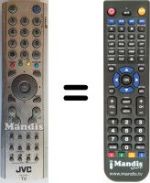 Télécommande équivalente JVC LT26B60SU