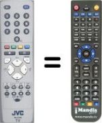 Télécommande équivalente JVC LT-26A80SU / H