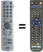 Télécommande équivalente JVC LT-32DA8BJ / Q