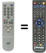 Télécommande équivalente JVC RM-C54H1C