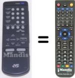 Télécommande équivalente JVC RM-C9952
