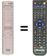 Télécommande équivalente Sony KV-29FQ76K