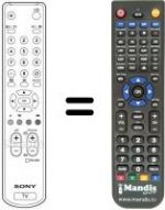Télécommande équivalente Sony KV-32DX20U