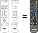 Télécommande équivalente Sony KV-32DS60U