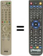 Télécommande équivalente Sony KV-28FQ86