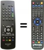 Télécommande équivalente REMCON906